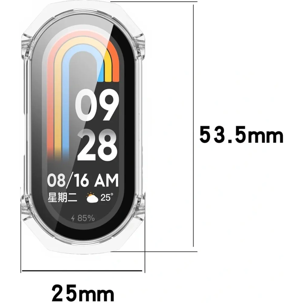 Hurtownia GSM - Bizon Case+Glass Óra Xiaomi Smart Band 9 átlátszó - BIZ6329 - {ean13} - Hurt