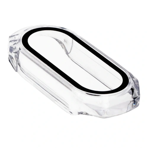 Etui ze szkłem do zegarka Bizon Case+Glass Watch do Xiaomi Smart Band 9 przeźroczyste