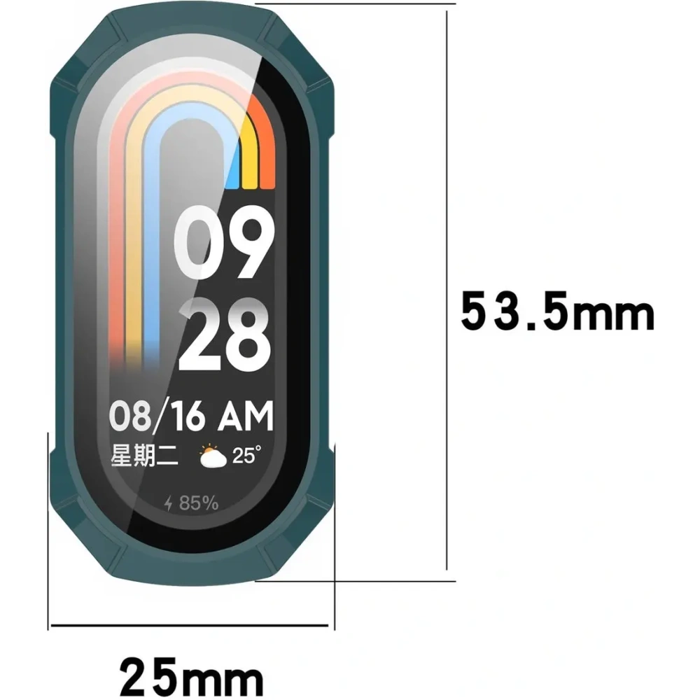 Hurtownia GSM - Bizon Case+Glass Óra Xiaomi Smart Band 9 zöld - BIZ6330 - {ean13} - Hurt