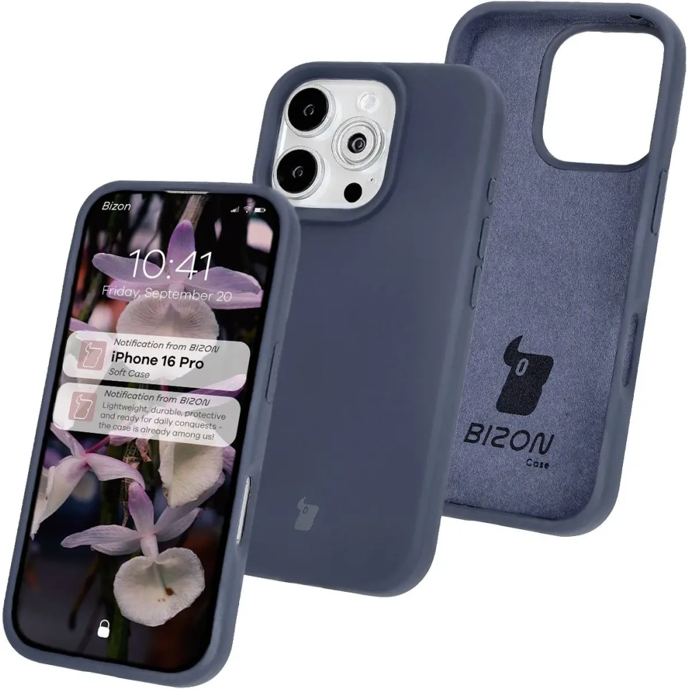 Hurtownia GSM - Bizon Soft Case Apple iPhone 16 Pro albastru închis - BIZ6335 - {ean13} - Hurt