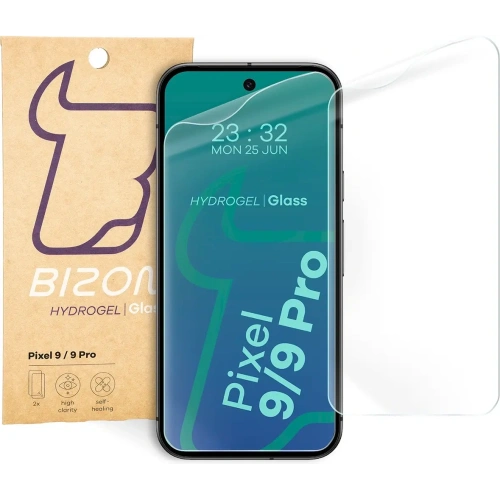 Folia hydrożelowa na ekran Bizon Glass Hydrogel Front do Google Pixel 9/9 Pro [2 PACK]