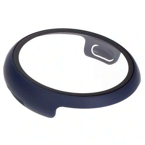 Etui ze szkłem do zegarka Bizon Case+Glass Watch do Google Pixel Watch 3 45mm niebieskie