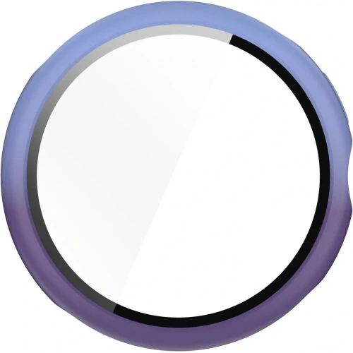 Etui ze szkłem do zegarka Bizon Case+Glass Watch do Google Pixel Watch 3 45mm fioletowoniebieskie