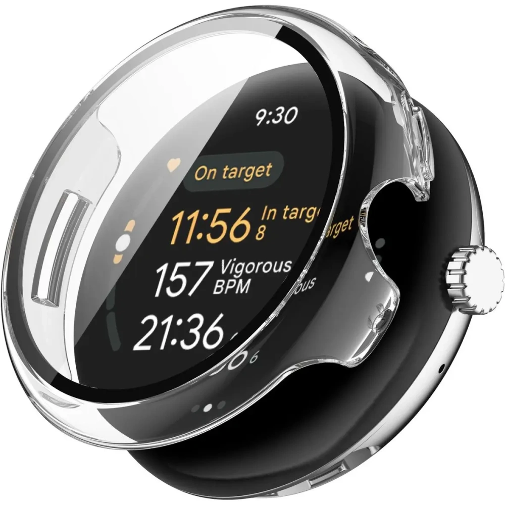 Hurtownia GSM - Etui ze szkłem do zegarka Bizon Case+Glass Watch do Google Pixel Watch 3 45mm przeźroczyste - BIZ6341 - {ean13} - Hurt