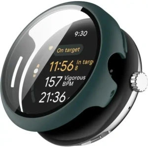 Wholesale Bizon Case+Glass Watch Google Pixel Watch 3 45mm green - BIZ6342 - {ean13} - Hurt