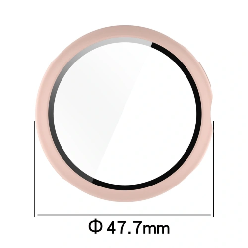 Etui ze szkłem do zegarka Bizon Case+Glass Watch do Google Pixel Watch 3 45mm różowe