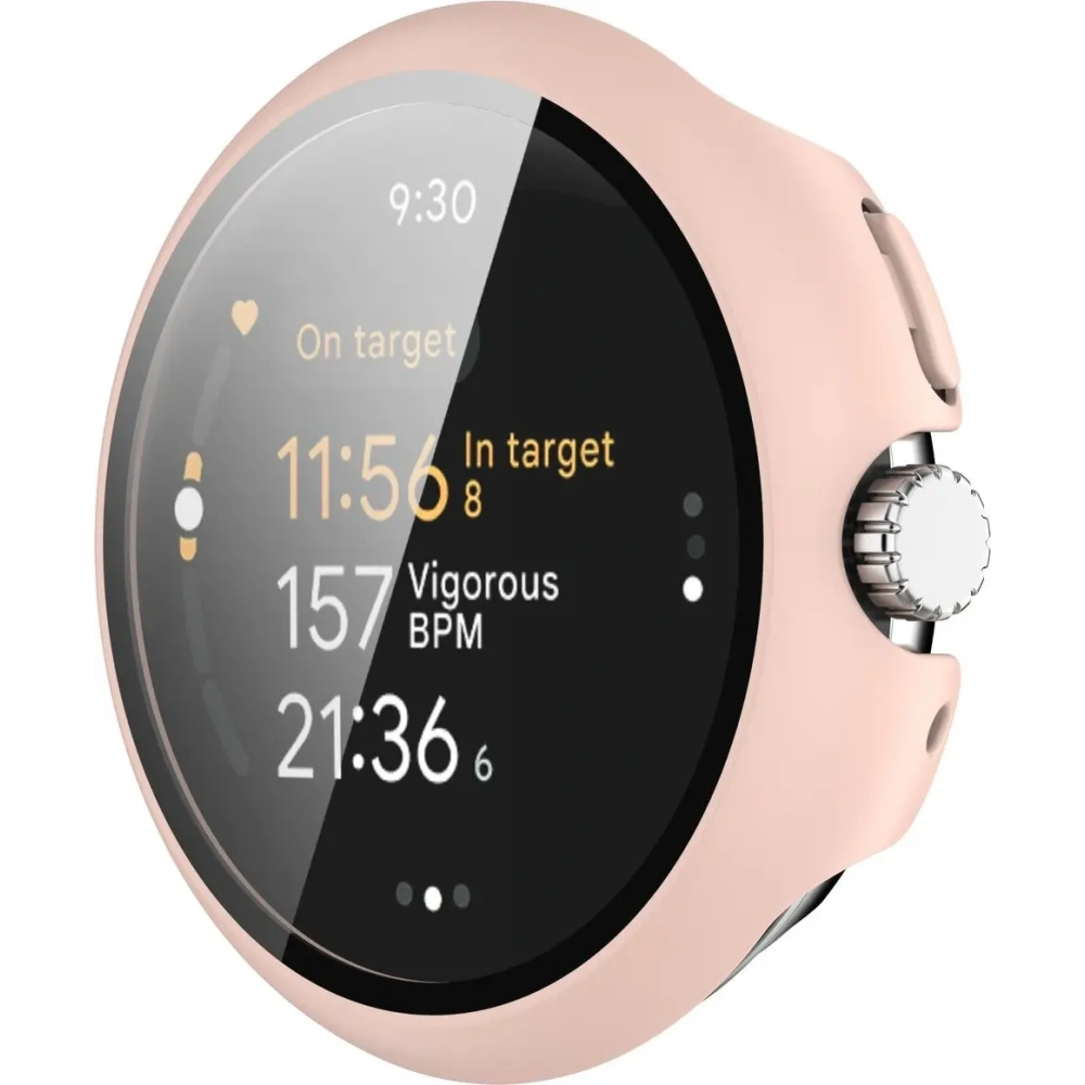 Hurtownia GSM - Bizon Case+Glass óra Google Pixel Watch 3 45mm rózsaszín - BIZ6343 - {ean13} - Hurt