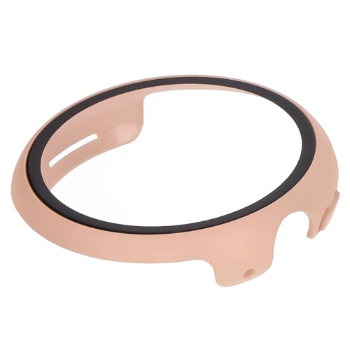 Etui ze szkłem do zegarka Bizon Case+Glass Watch do Google Pixel Watch 3 45mm różowe