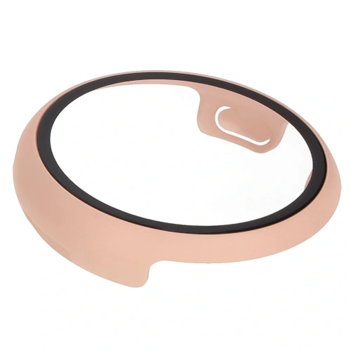 Etui ze szkłem do zegarka Bizon Case+Glass Watch do Google Pixel Watch 3 45mm różowe