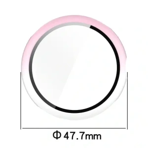 Wholesale Bizon Case+Glass Watch Google Pixel Watch 3 45mm white pink - BIZ6344 - {ean13} - Hurt