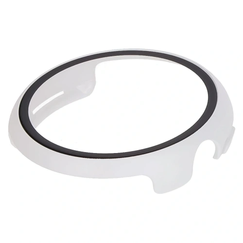 Etui ze szkłem do zegarka Bizon Case+Glass Watch do Google Pixel Watch 3 45mm białe