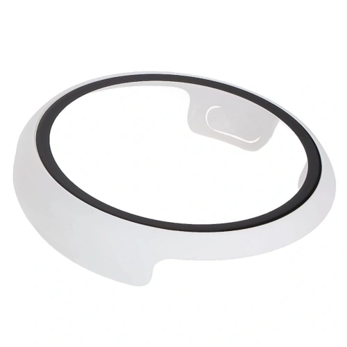 Etui ze szkłem do zegarka Bizon Case+Glass Watch do Google Pixel Watch 3 45mm białe