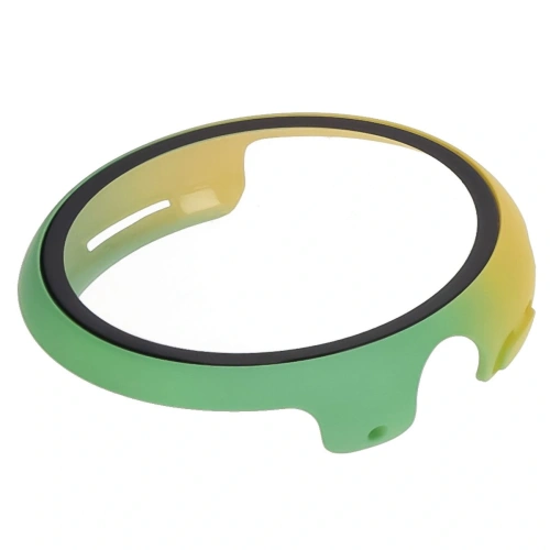 Etui ze szkłem do zegarka Bizon Case+Glass Watch do Google Pixel Watch 3 45mm żółtozielone