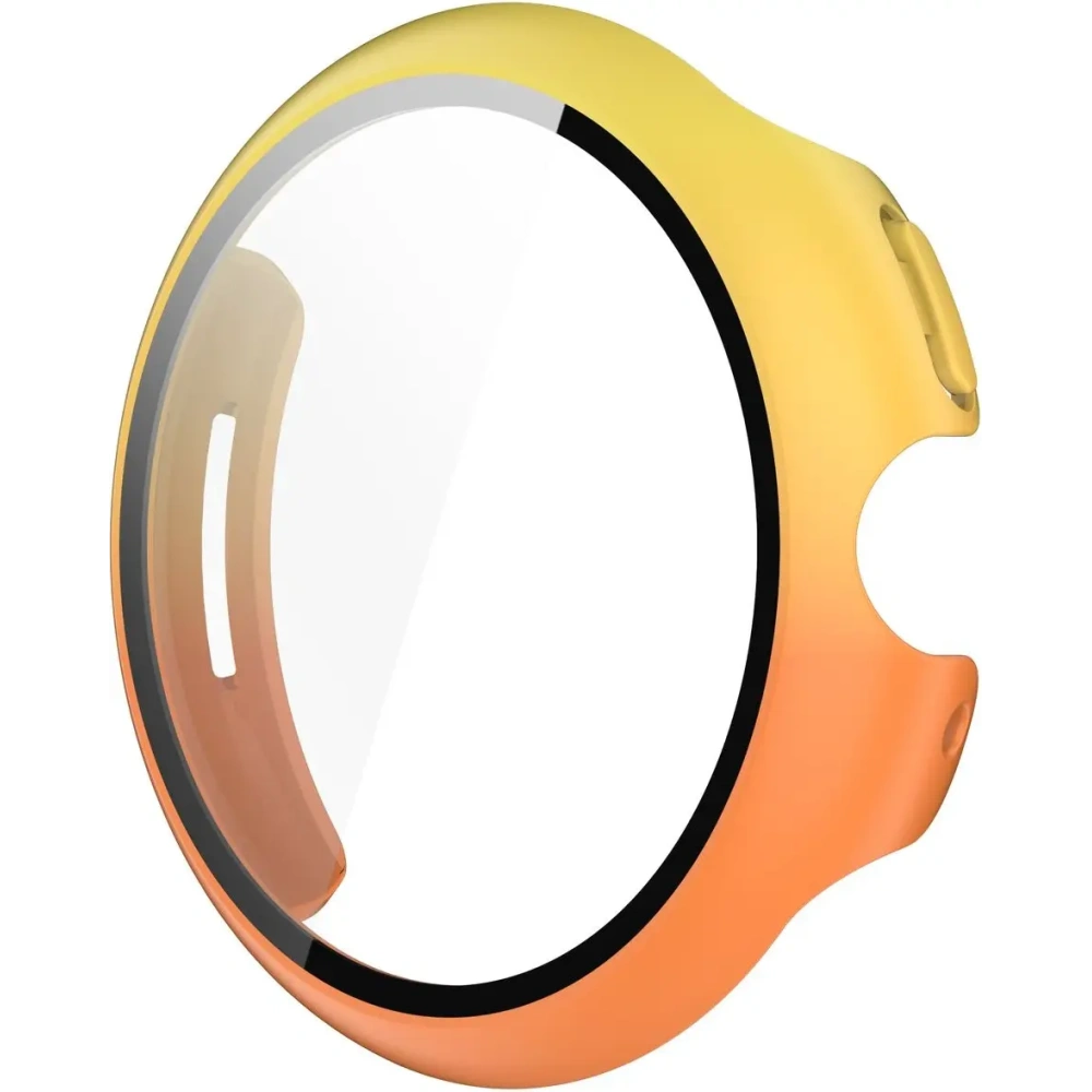Hurtownia GSM - Etui ze szkłem do zegarka Bizon Case+Glass Watch do Google Pixel Watch 3 45mm żółtopomarańczowe - BIZ6347 - {ean13} - Hurt