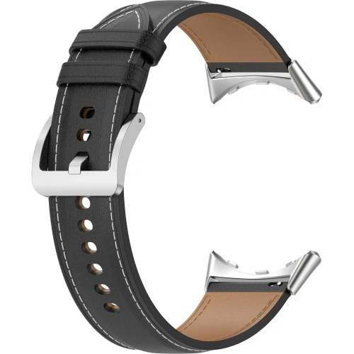 Skórzany pasek Bizon Strap Watch Casual 41 mm do Pixel Watch 3/Watch 2/Watch 1 czarny