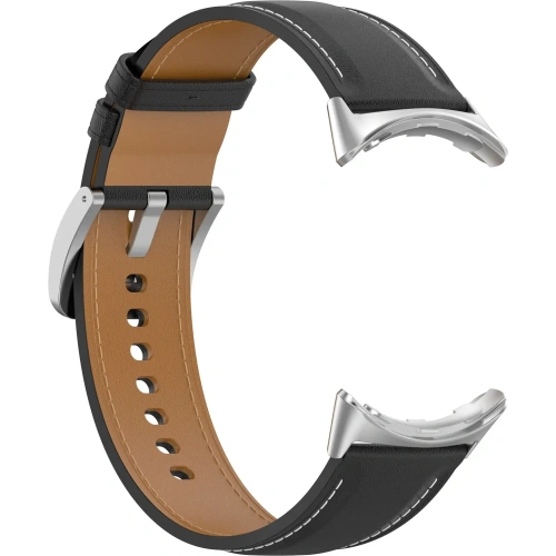 Skórzany pasek Bizon Strap Watch Casual 41 mm do Pixel Watch 3/Watch 2/Watch 1 czarny