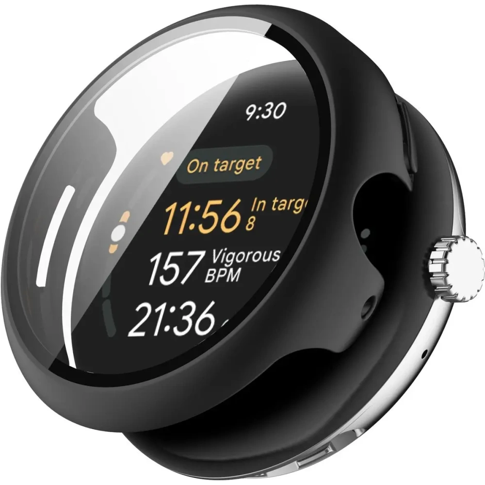 Hurtownia GSM - Etui ze skla na hodinky Bizon Case+Glass Watch do Google Pixel Watch 3 41mm černé - BIZ6351 - {ean13} - Hurt