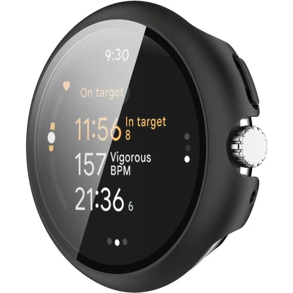 Hurtownia GSM - Etui ze skla na hodinky Bizon Case+Glass Watch do Google Pixel Watch 3 41mm černé - BIZ6351 - {ean13} - Hurt