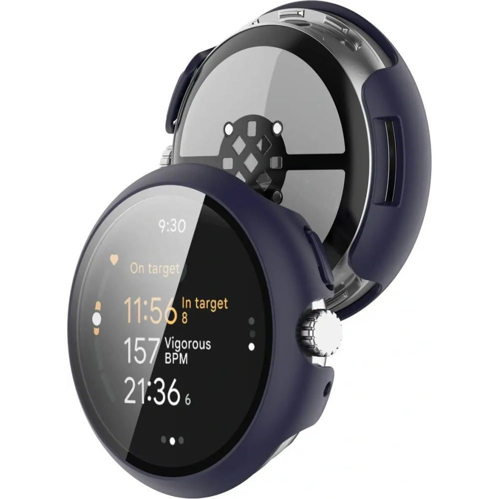 Hurtownia GSM - Etui ze szkłem do zegarka Bizon Case+Glass Watch do Google Pixel Watch 3 41mm niebieskie - BIZ6352 - {ean13} - Hurt
