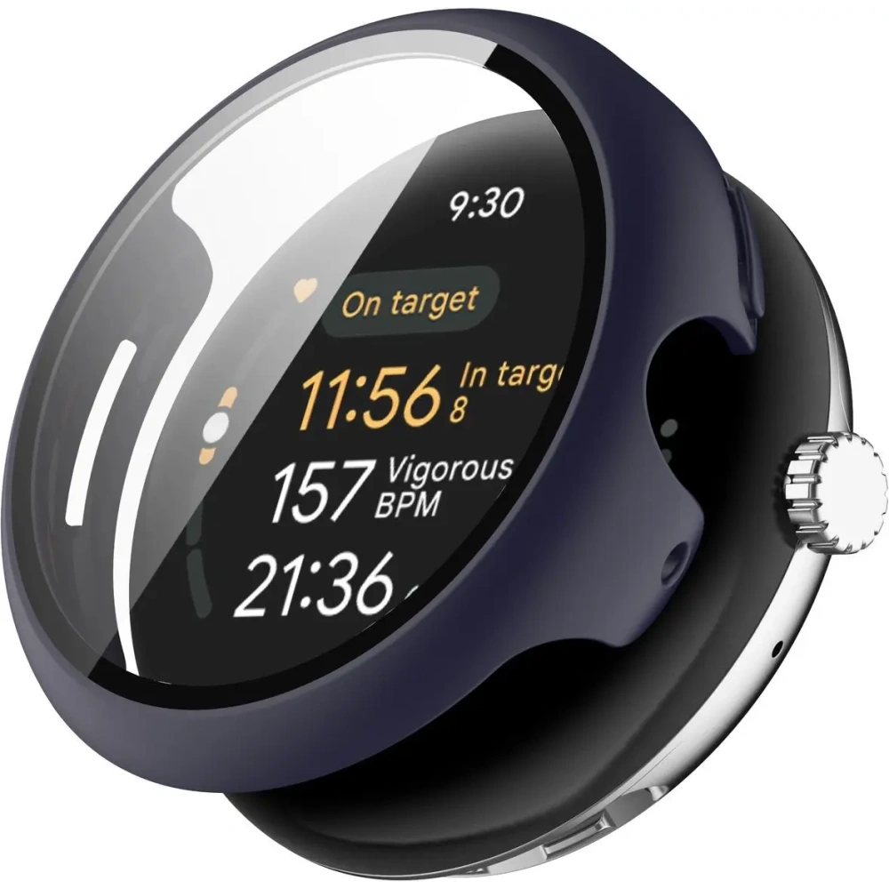 Hurtownia GSM - Etui ze szkłem do zegarka Bizon Case+Glass Watch do Google Pixel Watch 3 41mm niebieskie - BIZ6352 - {ean13} - Hurt