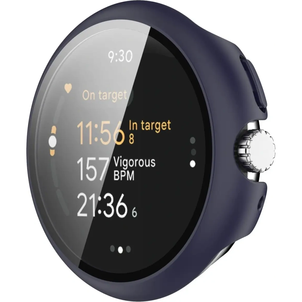 Hurtownia GSM - Etui ze szkłem do zegarka Bizon Case+Glass Watch do Google Pixel Watch 3 41mm niebieskie - BIZ6352 - {ean13} - Hurt