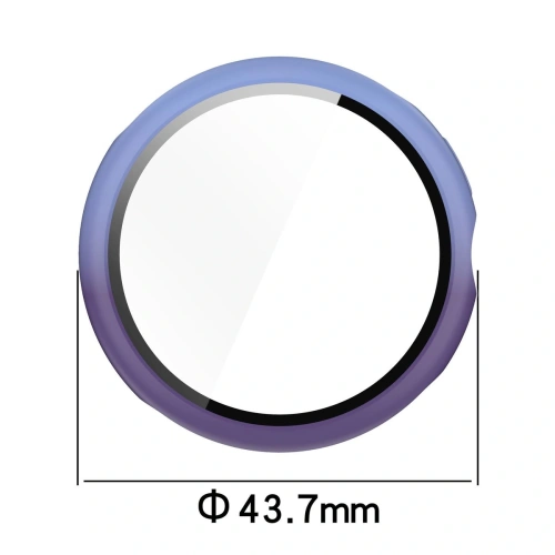 Etui ze szkłem do zegarka Bizon Case+Glass Watch do Google Pixel Watch 3 41mm niebieskofioletowe