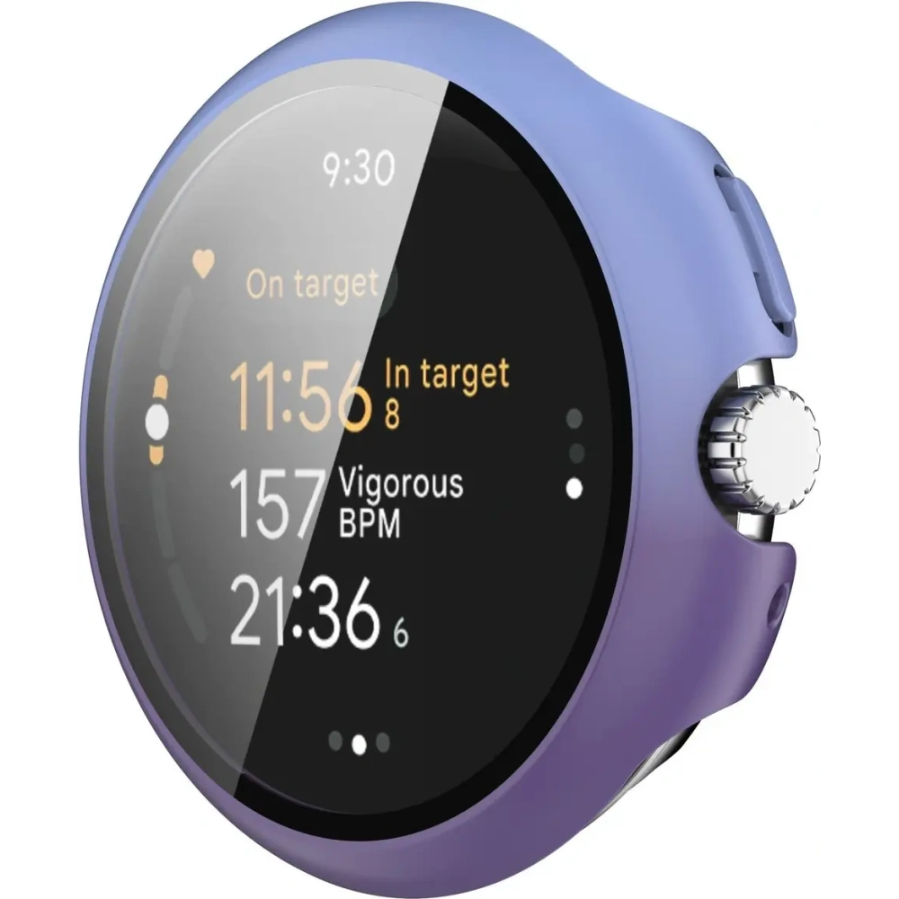 Hurtownia GSM - Etui ze szkłem do zegarka Bizon Case+Glass Watch do Google Pixel Watch 3 41mm niebieskofioletowe - BIZ6353 - {ean13} - Hurt