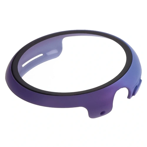 Etui ze szkłem do zegarka Bizon Case+Glass Watch do Google Pixel Watch 3 41mm niebieskofioletowe