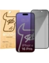 Bizon Glass Edge Shadow Apple iPhone 16 Pro tinted with a black frame