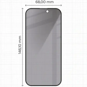 Hurtownia GSM - Pryvatizující tvrzené sklo Bizon Glass Edge Shadow pro Apple iPhone 16 Pro ztmavené s černým rámečkem - BIZ6355 - {ean13} - Hurt
