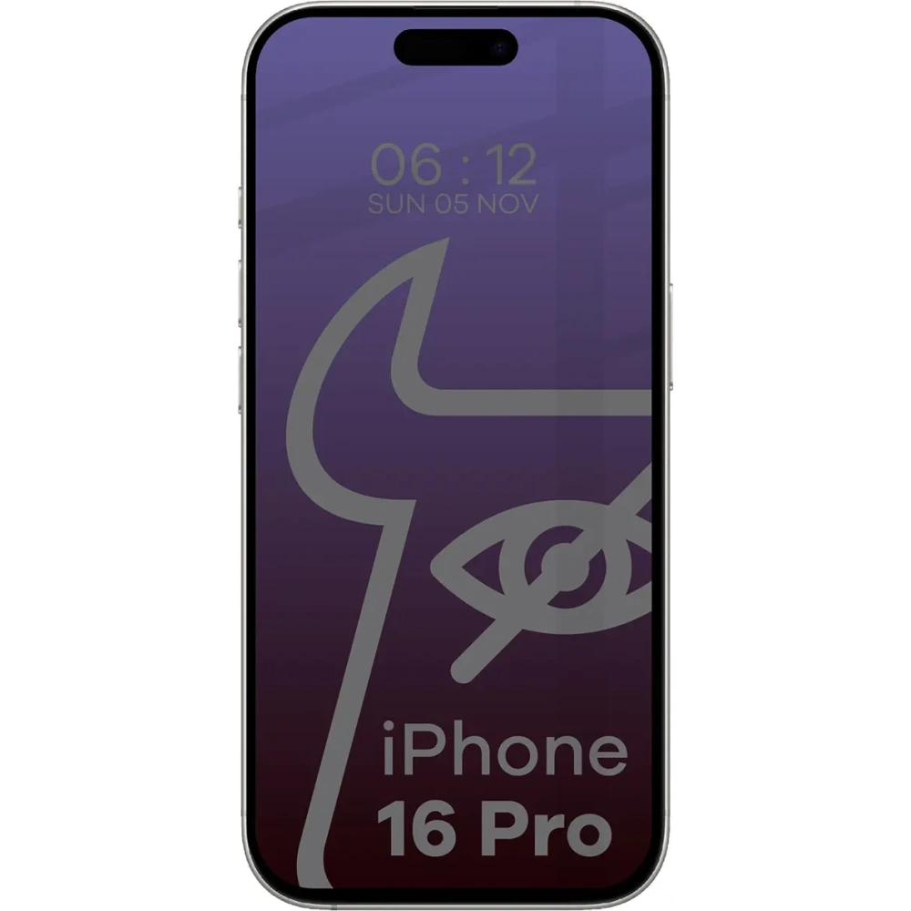 Hurtownia GSM - Bizon Glass Edge Shadow Apple iPhone 16 Pro nuanțat cu un cadru negru - BIZ6355 - {ean13} - Hurt