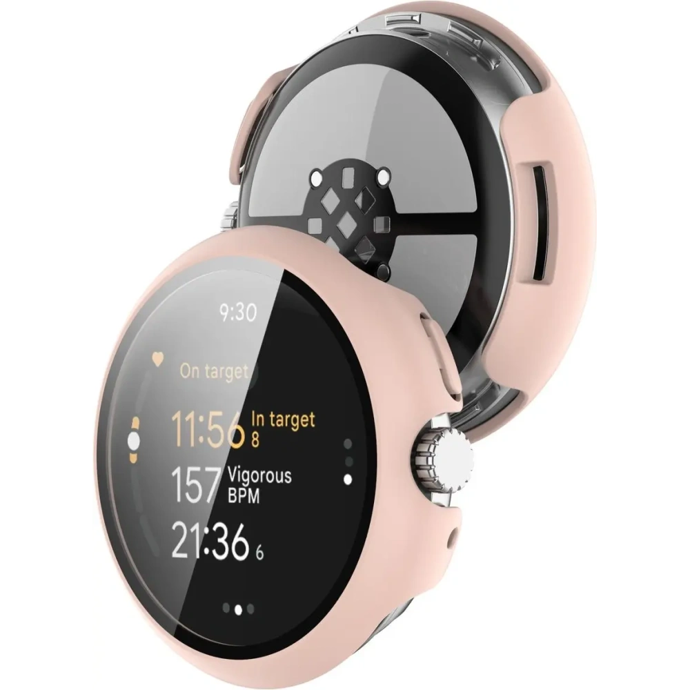 Hurtownia GSM - Etui ze szkłem do zegarka Bizon Case+Glass Watch do Google Pixel Watch 3 41mm różowe - BIZ6357 - {ean13} - Hurt