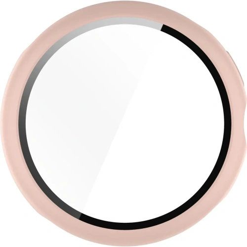 Etui ze szkłem do zegarka Bizon Case+Glass Watch do Google Pixel Watch 3 41mm różowe