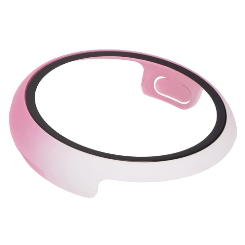 Etui ze szkłem do zegarka Bizon Case+Glass Watch do Google Pixel Watch 3 41mm białoróżowe