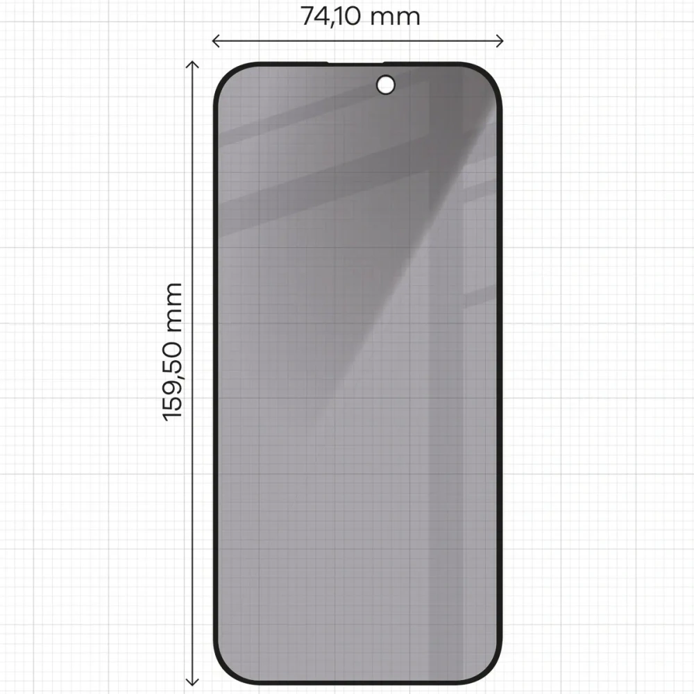 Hurtownia GSM - Bizon Glass Edge Shadow Apple iPhone 16 Pro Max nuanțat cu un cadru negru - BIZ6359 - {ean13} - Hurt