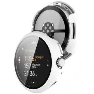 Wholesale Bizon Case+Glass Watch Google Pixel Watch 3 41mm white - BIZ6360 - {ean13} - Hurt
