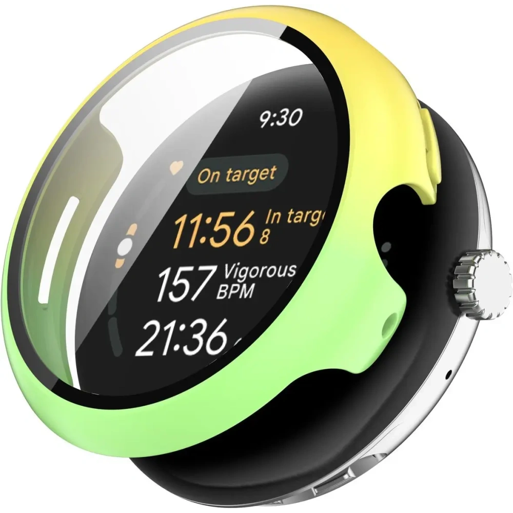 Wholesale Bizon Case+Glass Watch Google Pixel Watch 3 41mm yellow-green - BIZ6361 - {ean13} - Hurt