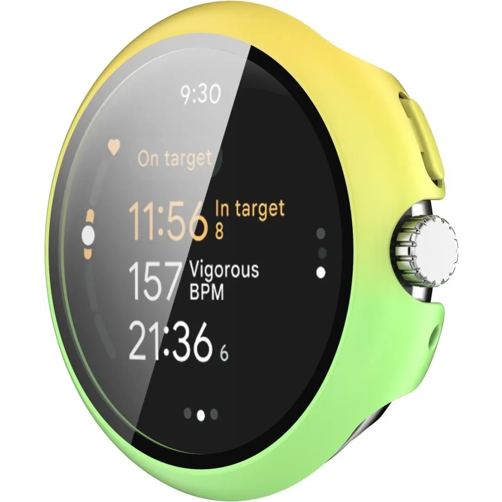 Wholesale Bizon Case+Glass Watch Google Pixel Watch 3 41mm yellow-green - BIZ6361 - {ean13} - Hurt
