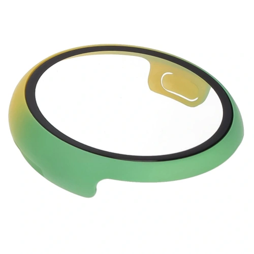 Etui ze szkłem do zegarka Bizon Case+Glass Watch do Google Pixel Watch 3 41mm żółtozielone