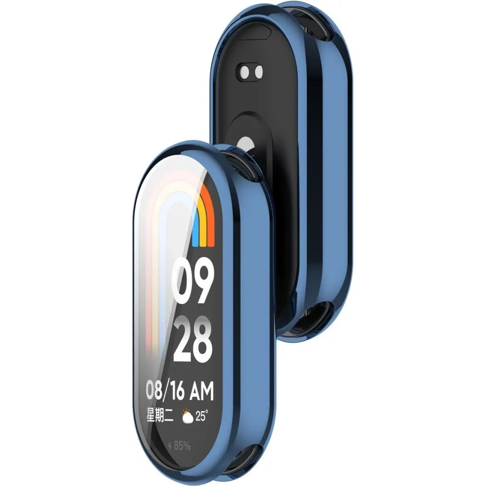 Hurtownia GSM - Caz de ceas Bizon Felipe Xiaomi Band 9 inteligent albastru - BIZ6363 - {ean13} - Hurt