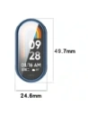 Hurtownia GSM - Caz de ceas Bizon Felipe Xiaomi Band 9 inteligent albastru - BIZ6363 - {ean13} - Hurt