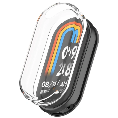 Etui z osłoną ekranu Bizon Case Watch Felipe do Xiaomi Smart Band 9 przezroczyste