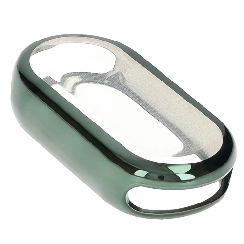 Etui z osłoną ekranu Bizon Case Watch Felipe do Xiaomi Smart Band 9 zielone