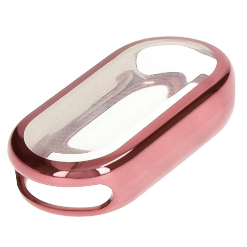 Etui z osłoną ekranu Bizon Case Watch Felipe do Xiaomi Smart Band 9 różowe