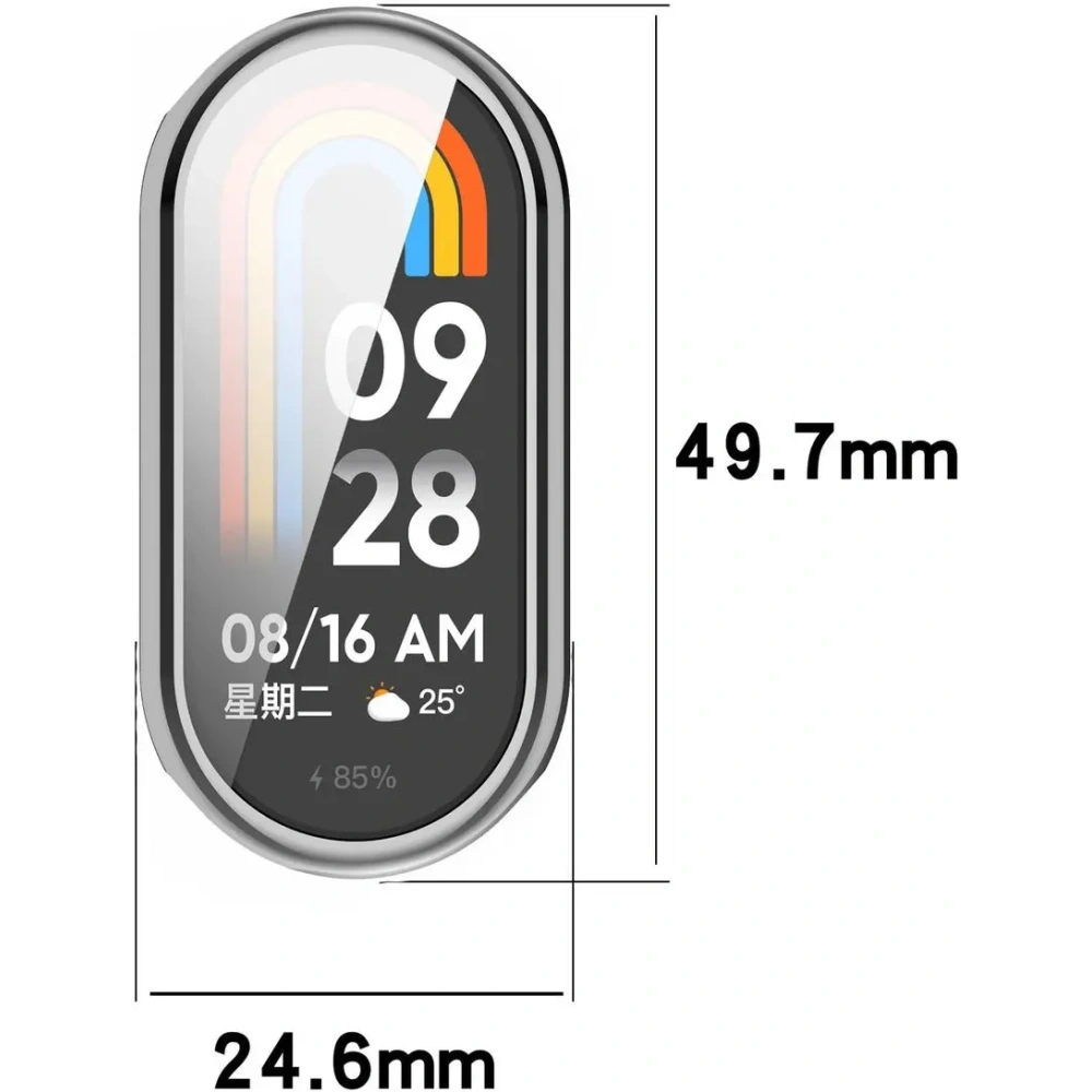 Hurtownia GSM - Bizon Case Watch Felipe Xiaomi Smart Band 9 silber - BIZ6372 - {ean13} - Hurt