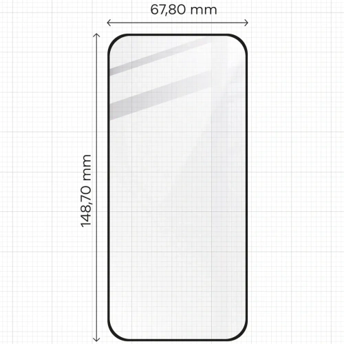 Szkło hartowane Bizon Glass Edge 2 do Google Pixel 9 / 9 Pro  czarna ramka