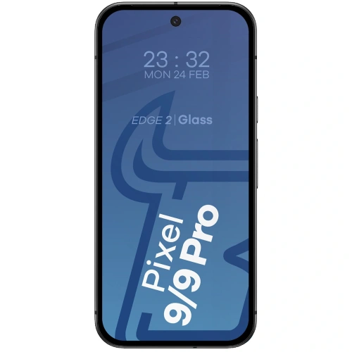 Szkło hartowane Bizon Glass Edge 2 do Google Pixel 9 / 9 Pro  czarna ramka