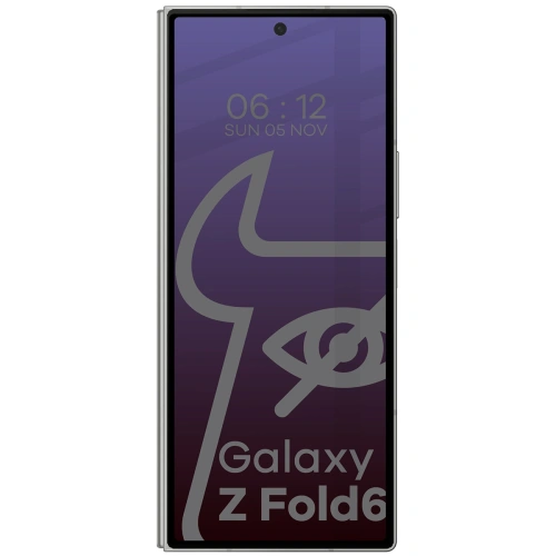 Prywatyzujące szkło hartowane Bizon Glass Edge Shadow do Samsung Galaxy Z Fold6 przyciemniane z czarną ramką