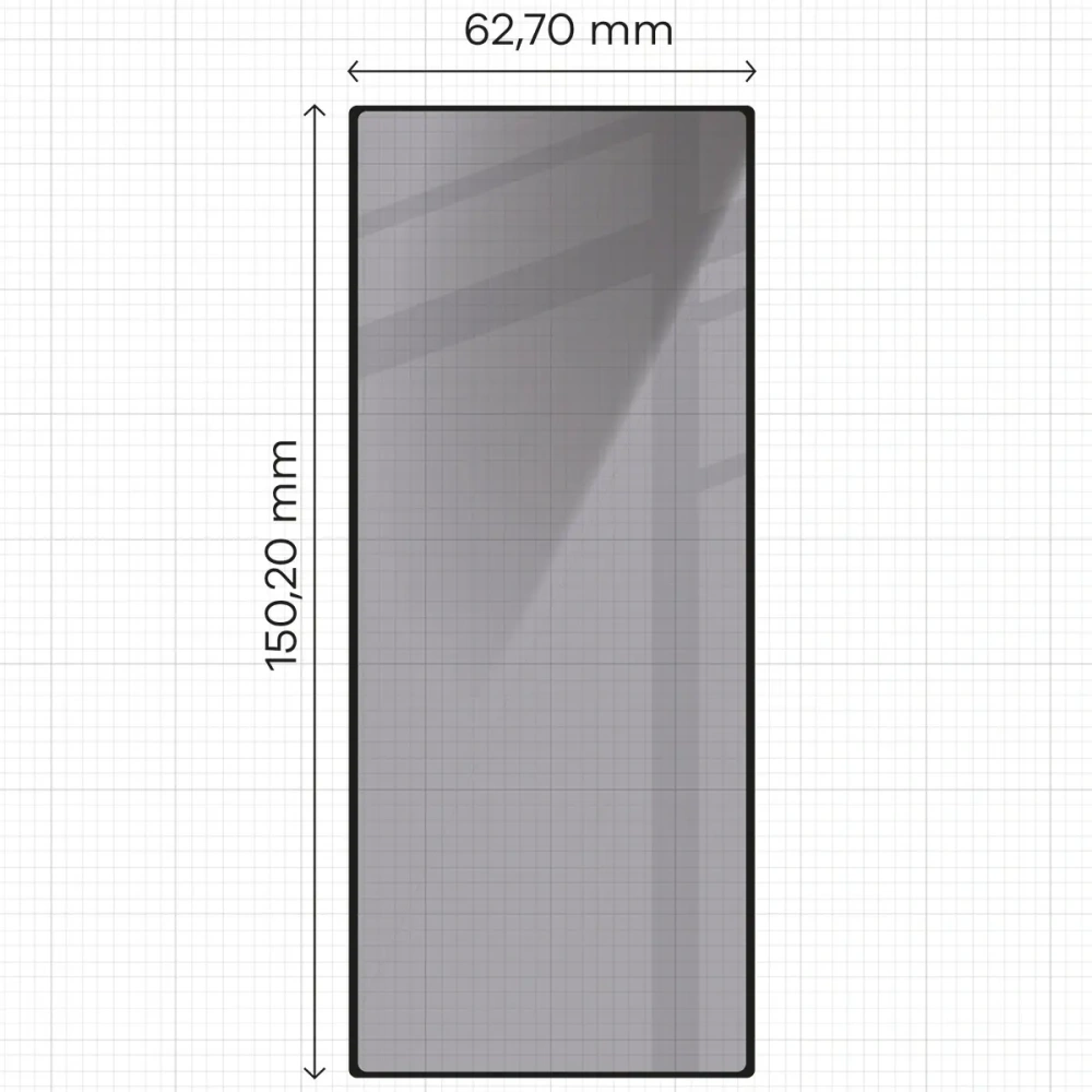 Wholesale Bizon Glass Edge Shadow Samsung Galaxy Z Fold6 tinted with a black frame - BIZ6374 - {ean13} - Hurt