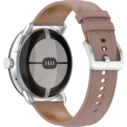 Skórzany pasek Bizon Strap Watch Casual 41 mm do Pixel Watch 3/Watch 2/Watch 1 różowy